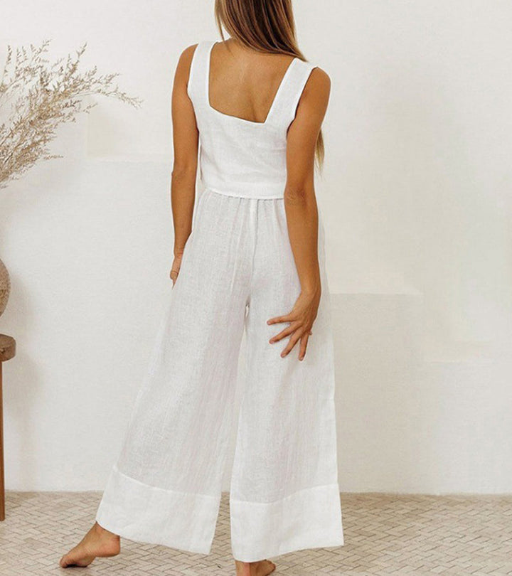 Alessia | Minimalist Top and Wide-Leg Pants Set