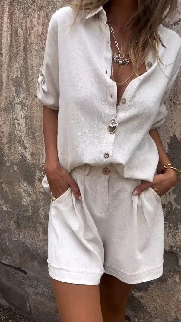 Roselyn | Breezy Buttoned Set