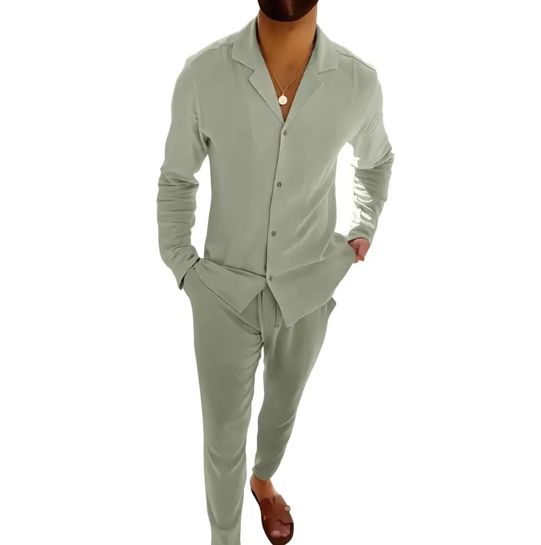 Wesley | Timeless Long Sleeve and Fitted Trouser Set