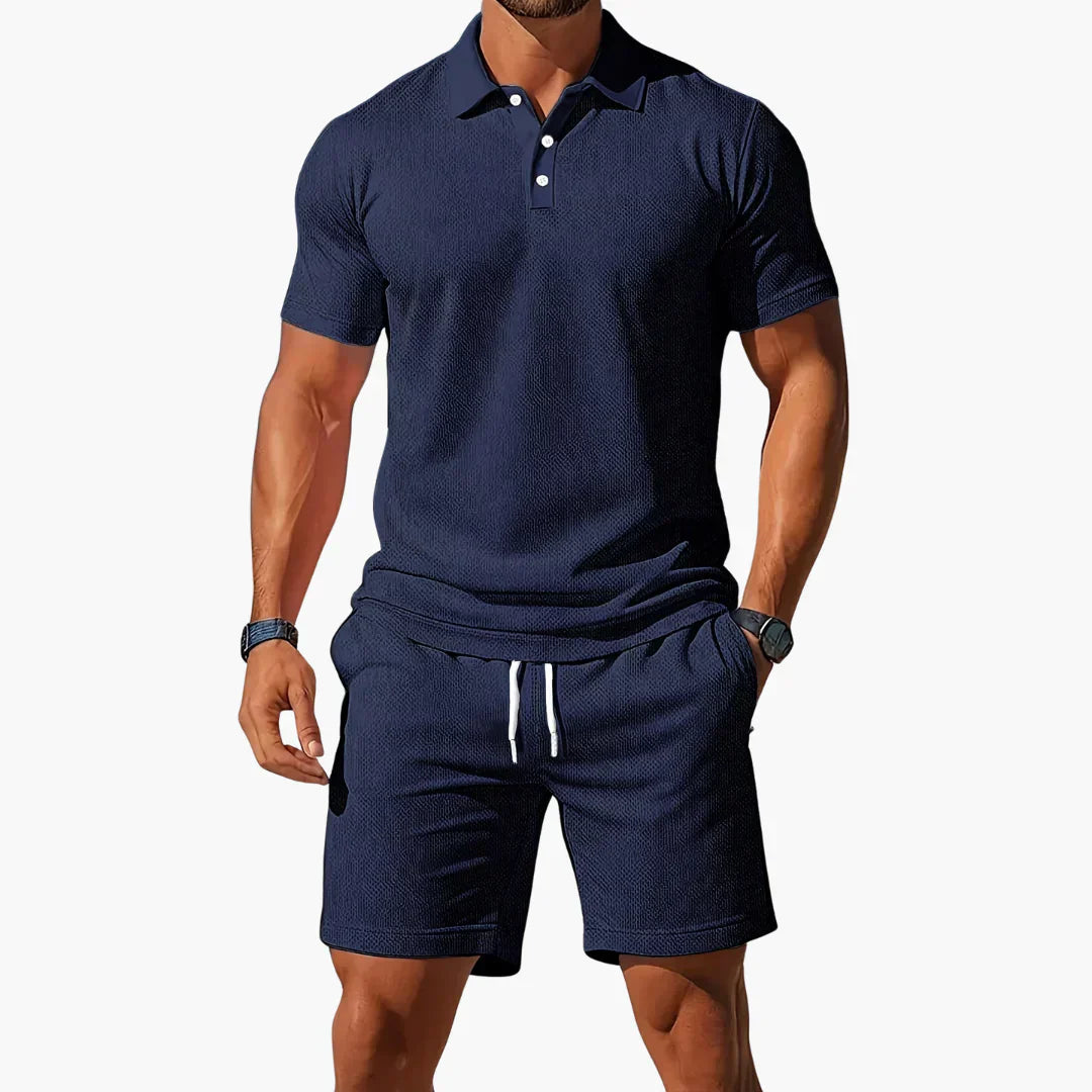 Declan | Premium Summer Polo & Shorts Set