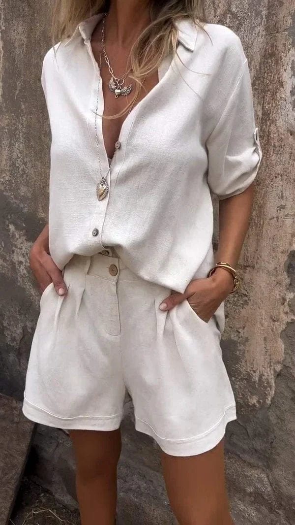 Roselyn | Breezy Buttoned Set