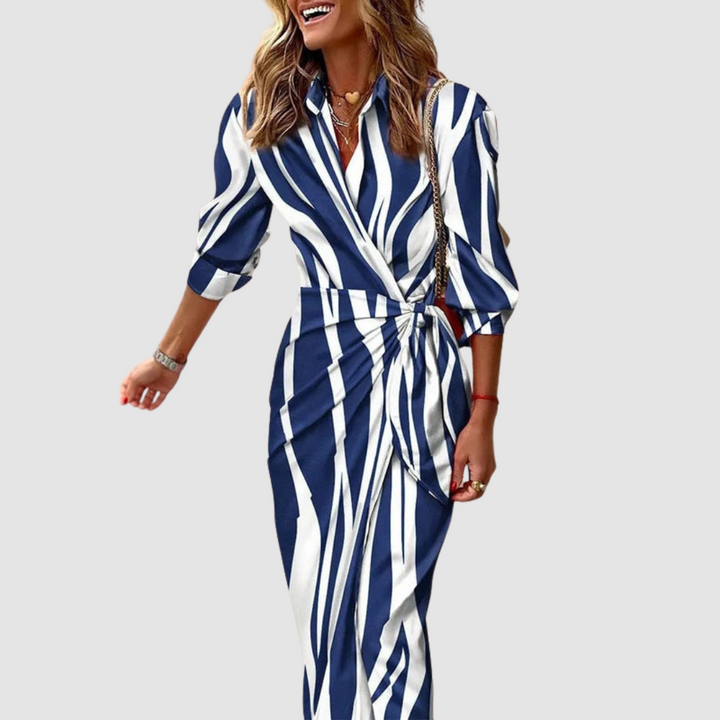 Maeve | Elegant Striped Dress