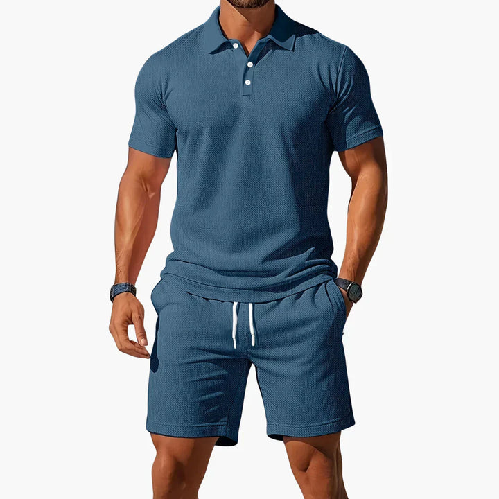 Declan | Premium Summer Polo & Shorts Set