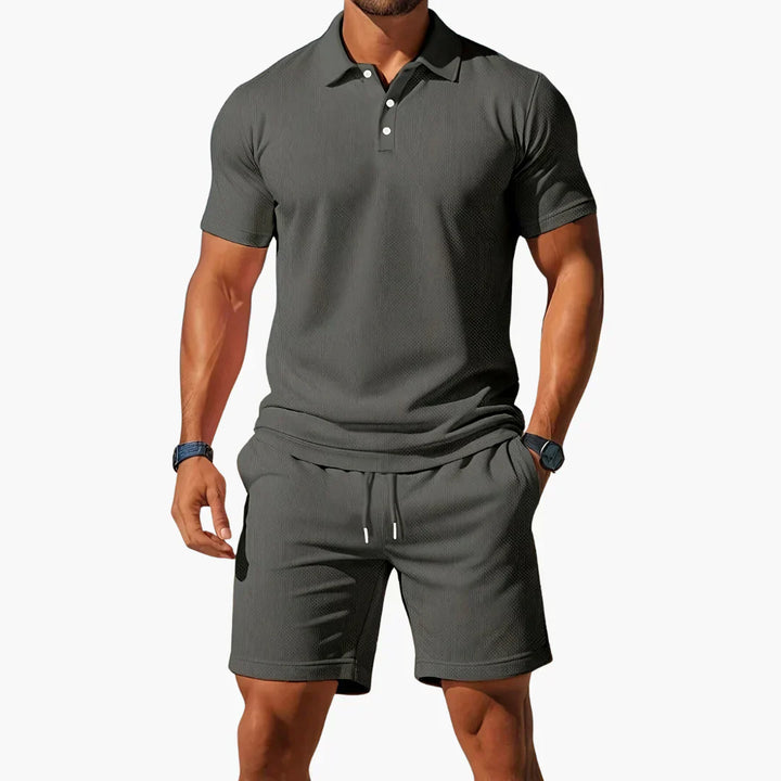 Declan | Premium Summer Polo & Shorts Set