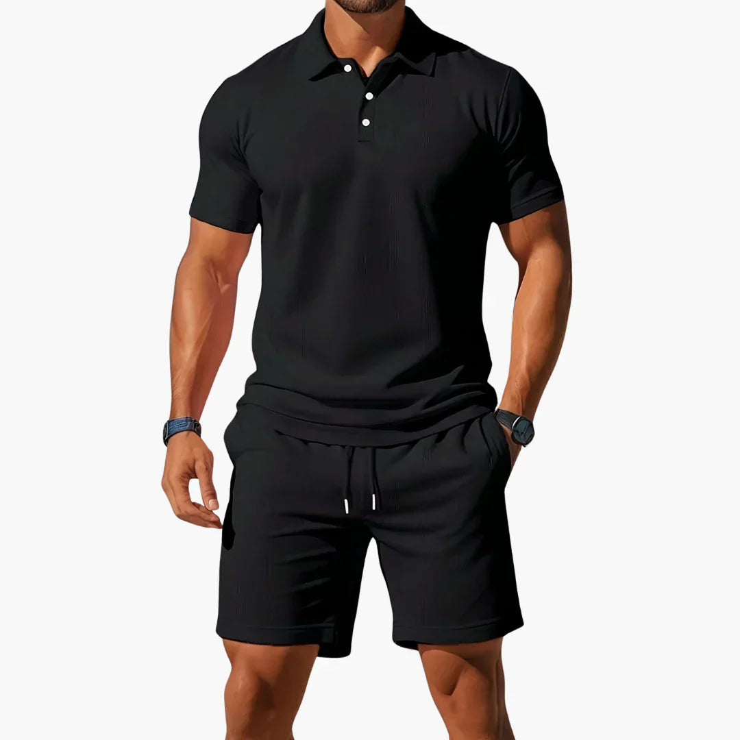 Declan | Premium Summer Polo & Shorts Set