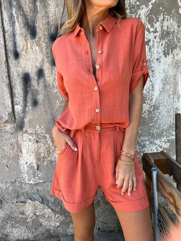 Roselyn | Breezy Buttoned Set