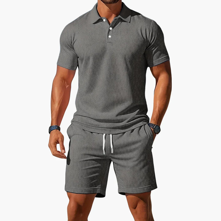 Declan | Premium Summer Polo & Shorts Set