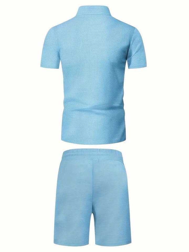 Bennett | Classic Zipper Shirt and Short Set