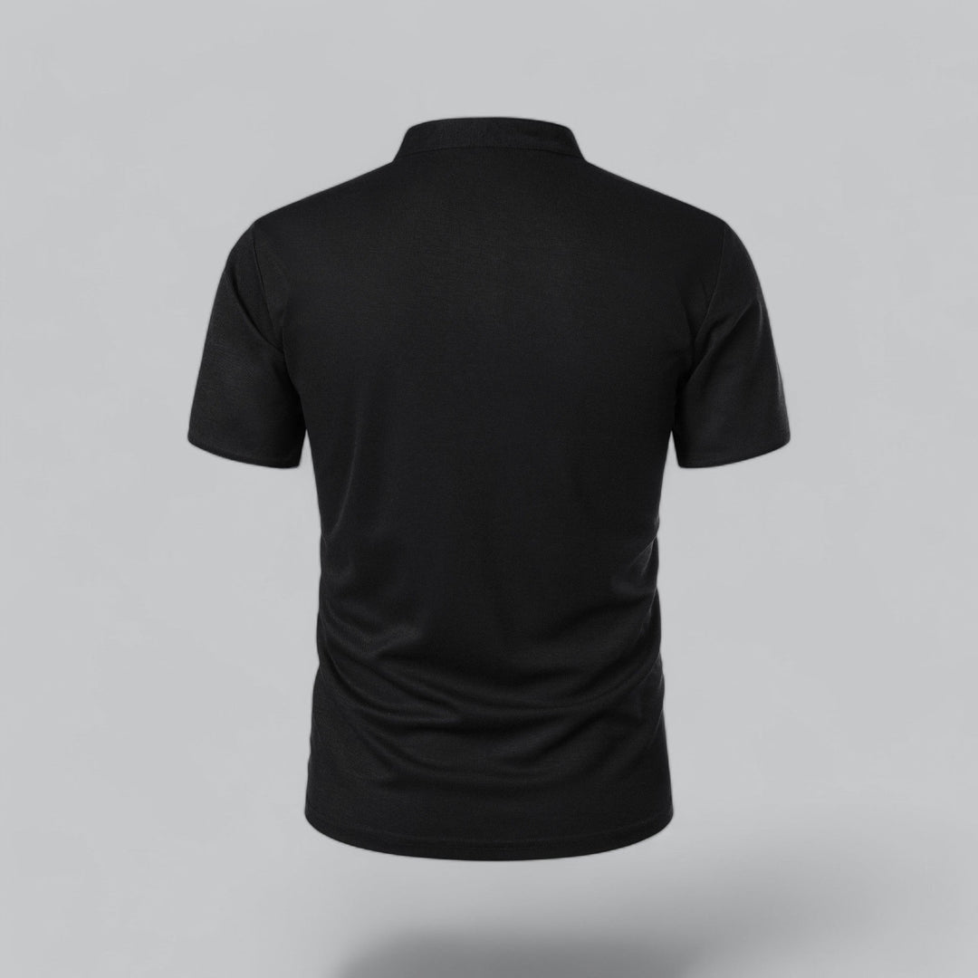 Louis | Collarless Polo Shirt