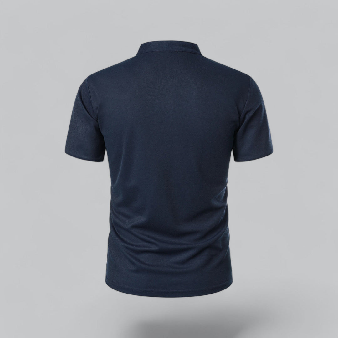 Louis | Collarless Polo Shirt