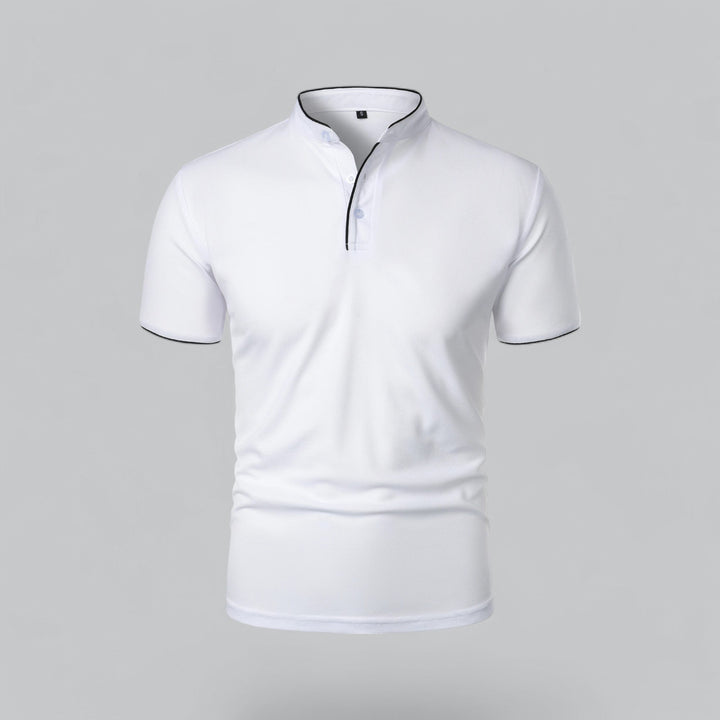 Louis | Collarless Polo Shirt