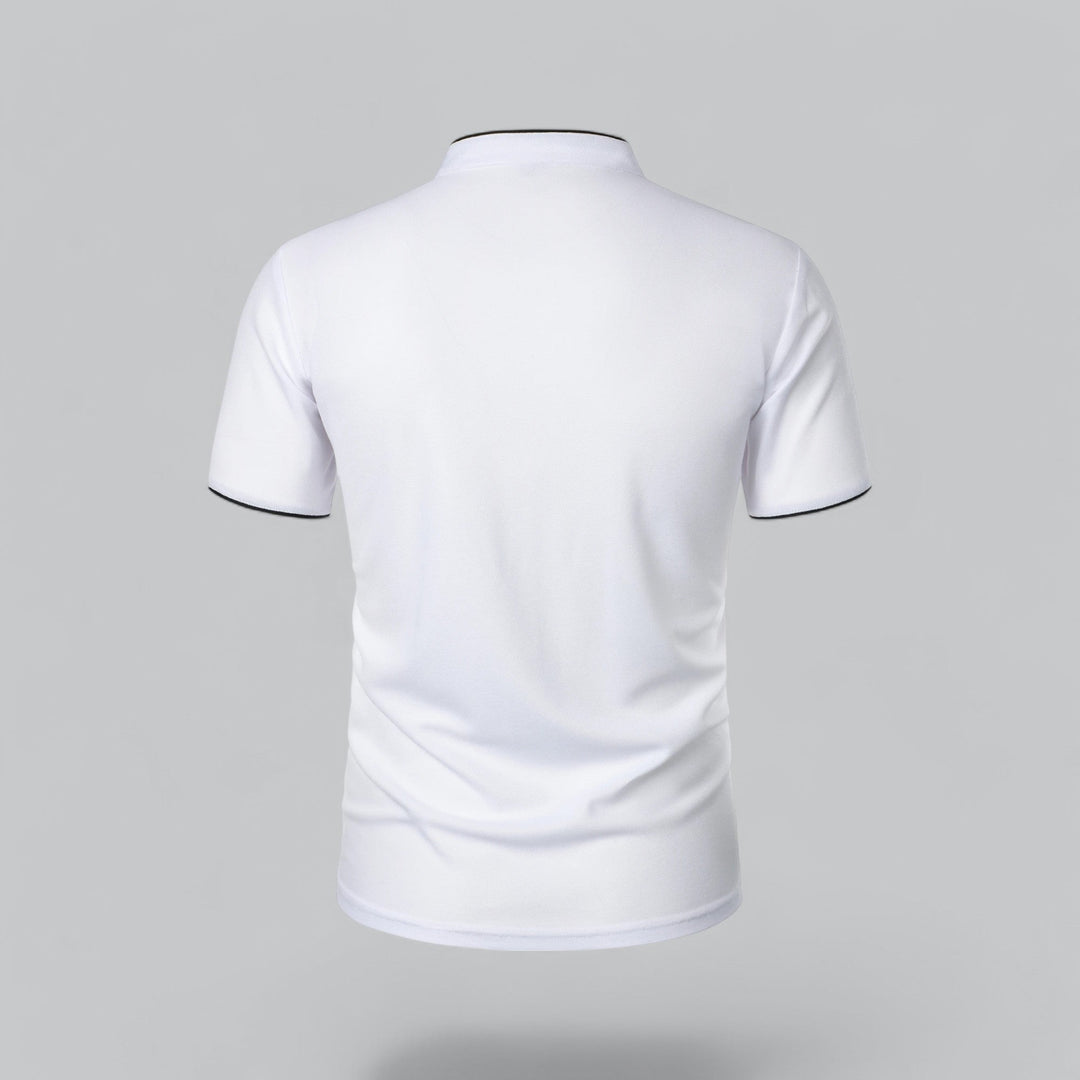 Louis | Collarless Polo Shirt
