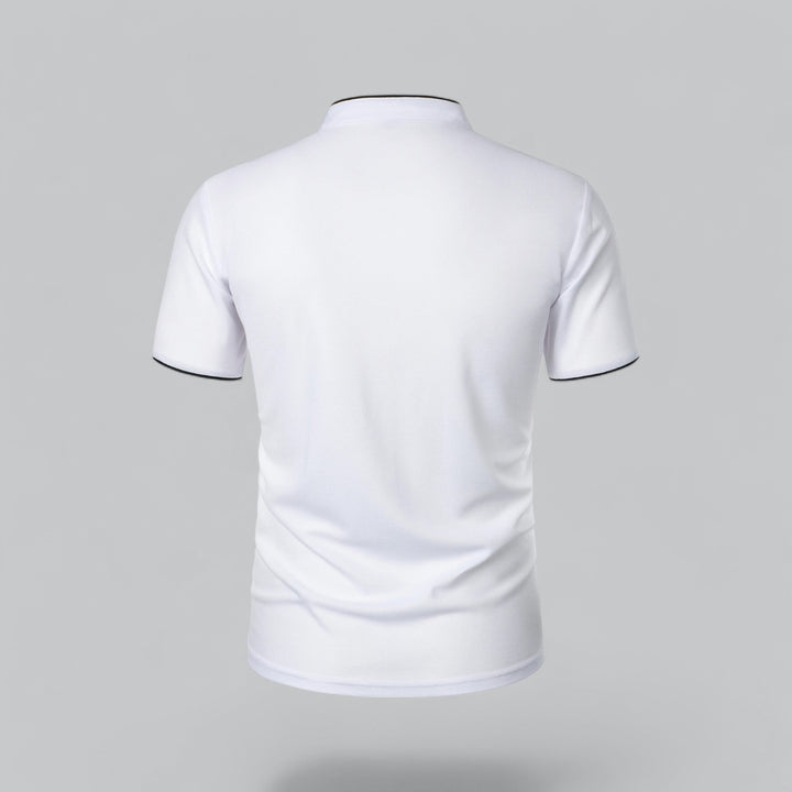 Louis | Collarless Polo Shirt