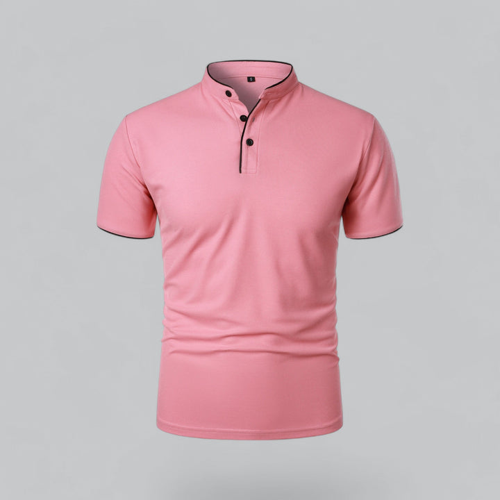 Louis | Collarless Polo Shirt