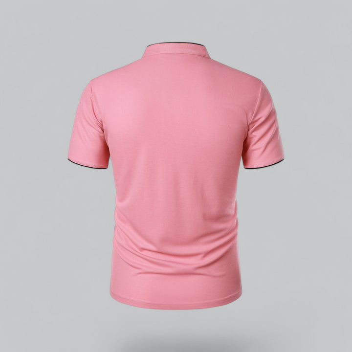 Louis | Collarless Polo Shirt