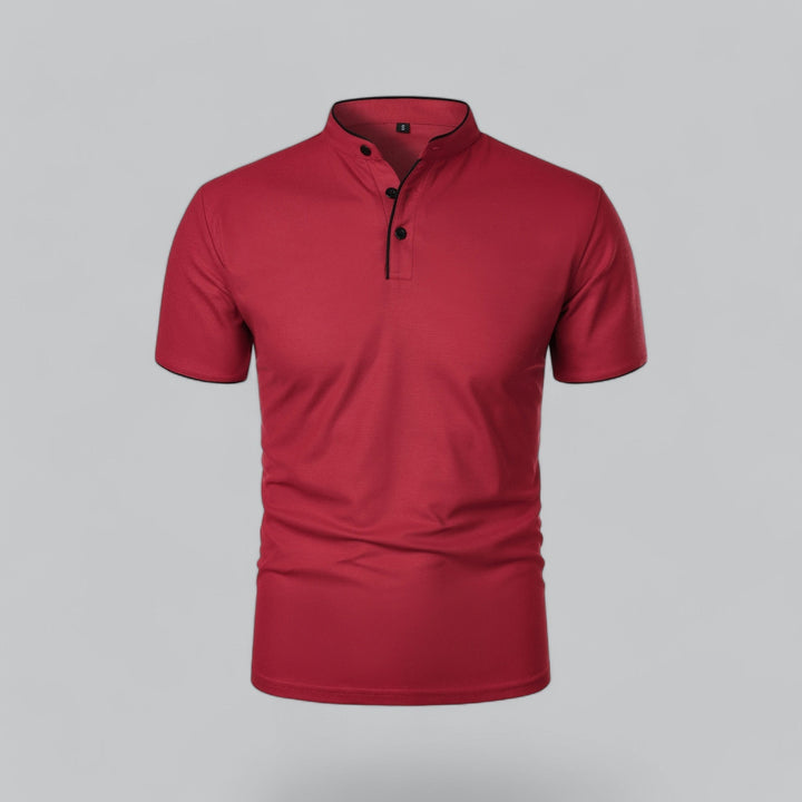 Louis | Collarless Polo Shirt