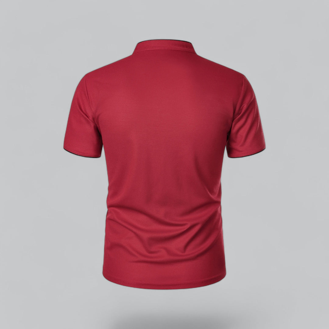 Louis | Collarless Polo Shirt