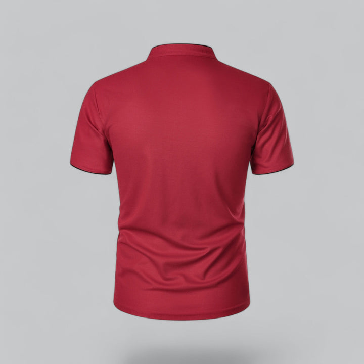 Louis | Collarless Polo Shirt