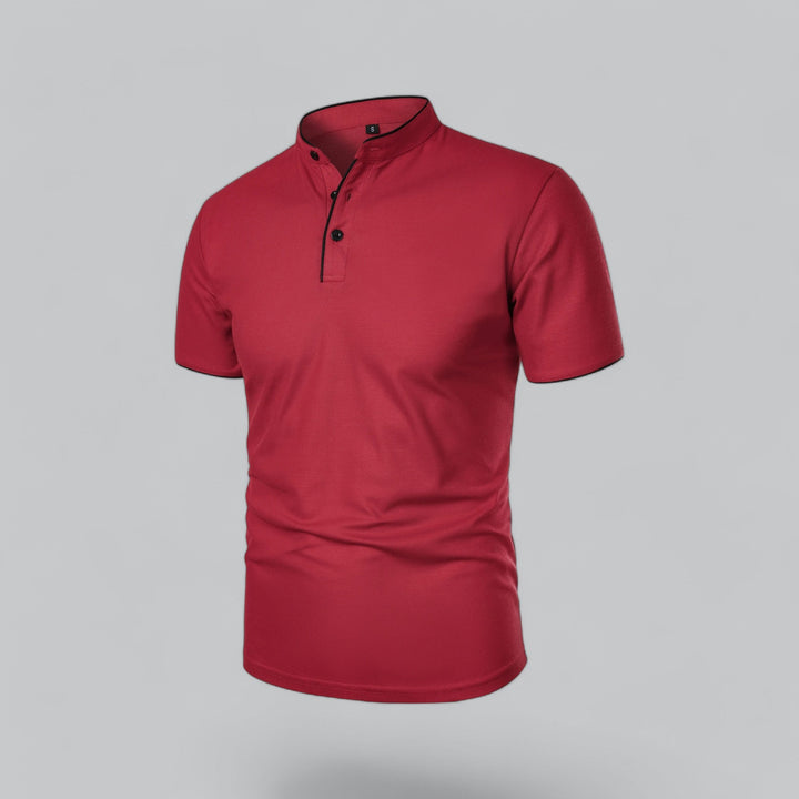 Louis | Collarless Polo Shirt