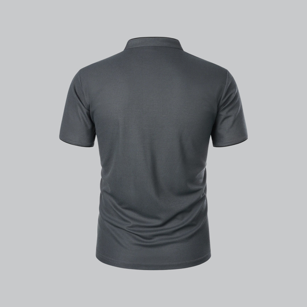 Louis | Collarless Polo Shirt
