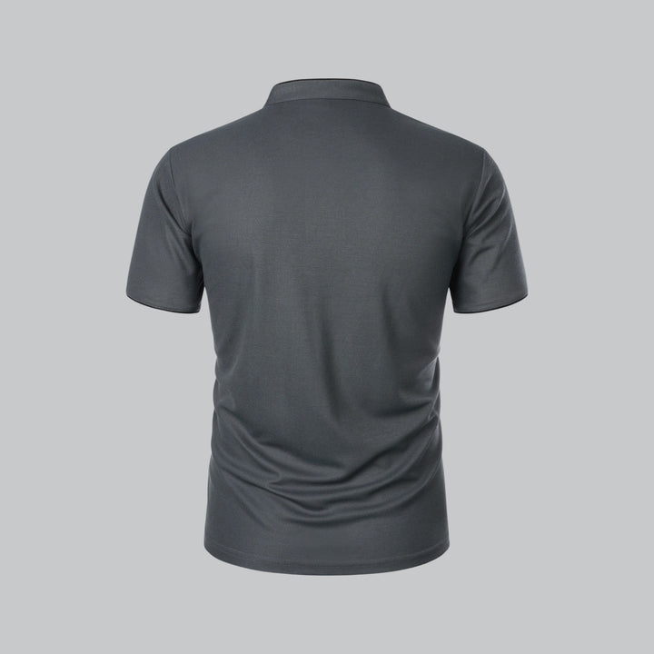 Louis | Collarless Polo Shirt