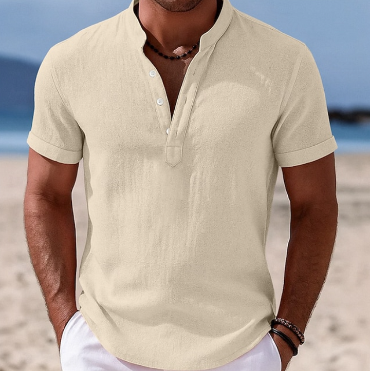 Logan | Summer Button-Up Short Sleeve Shirt