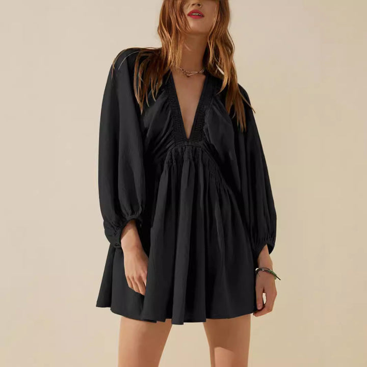 Sienna | V-Neck Mini Dress