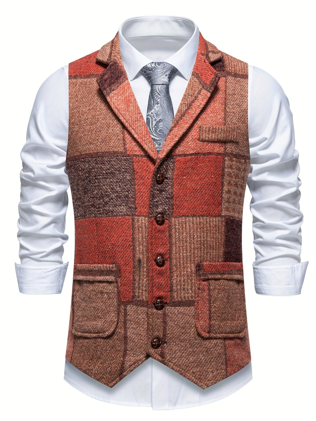 Atticus | Patchwork Tweed Waistcoat